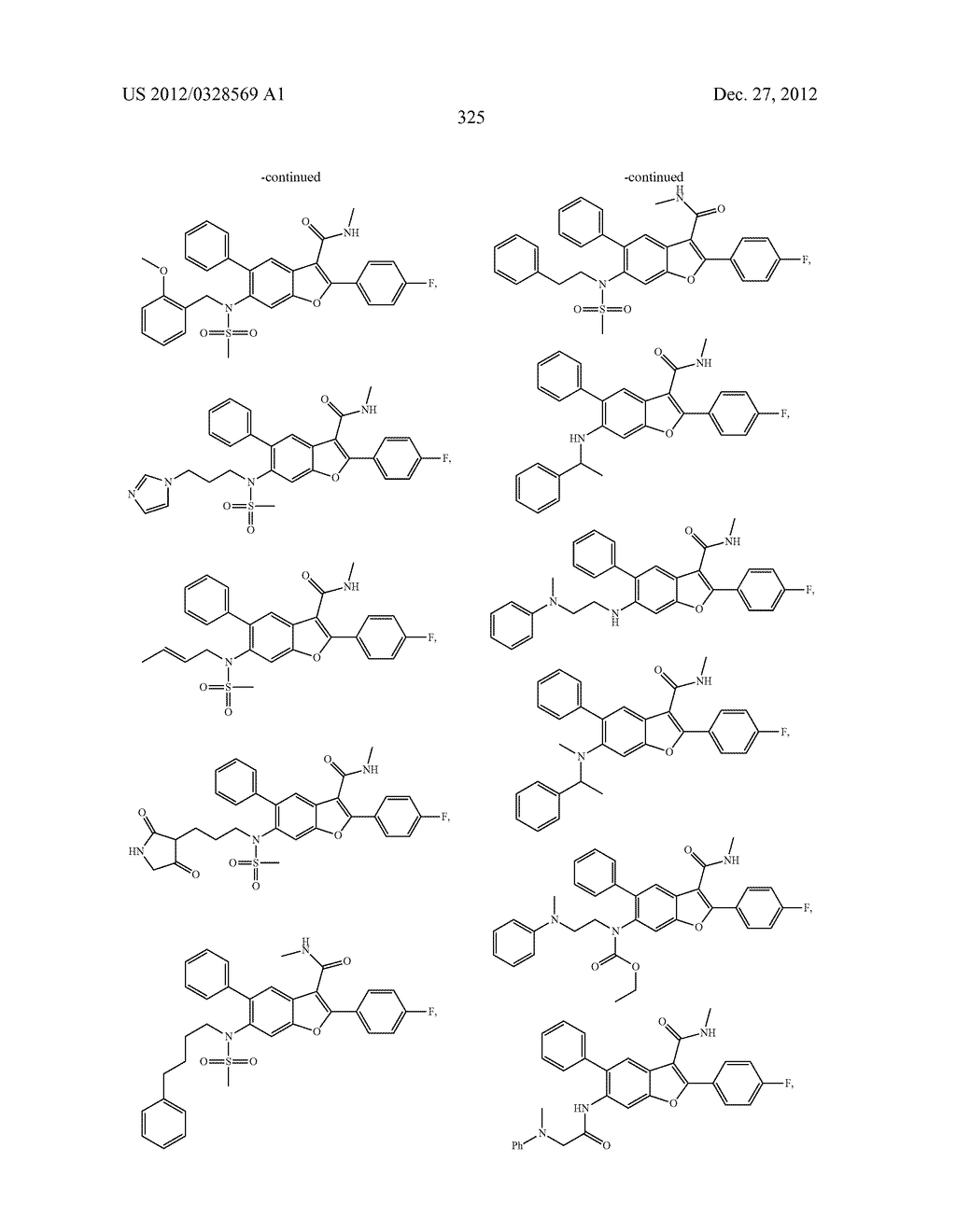 INHIBITORS OF HEPATITIS C VIRUS NS5B POLYMERASE - diagram, schematic, and image 325