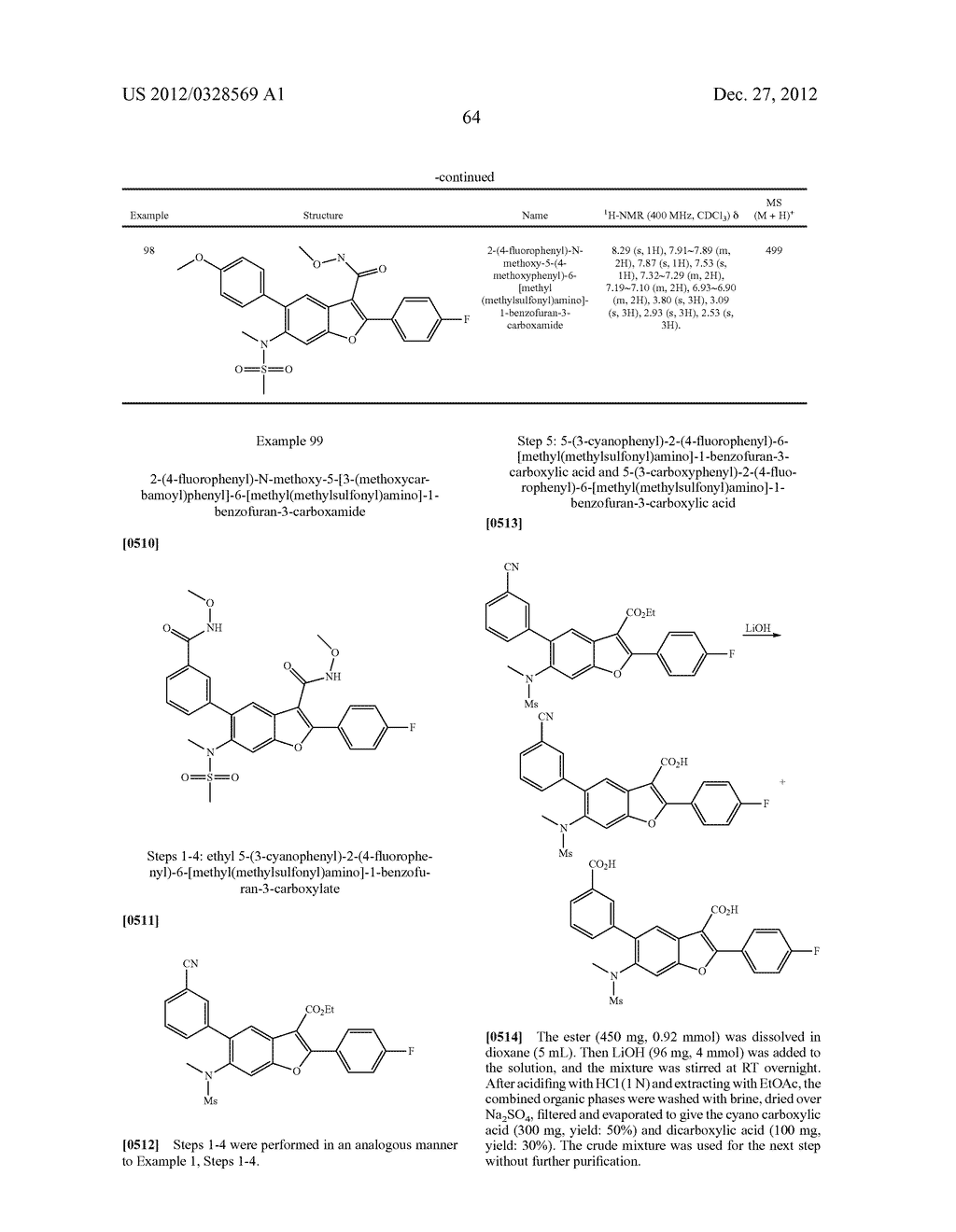 INHIBITORS OF HEPATITIS C VIRUS NS5B POLYMERASE - diagram, schematic, and image 65