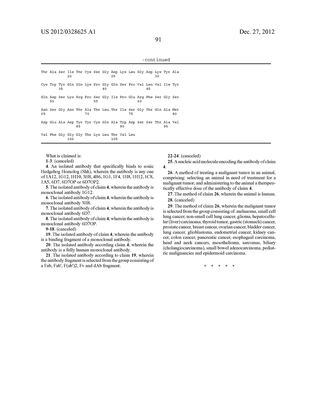 TARGETED BINDING AGENTS DIRECTED TO SONIC HEDGEHOG HOMOLOG AND USES     THEREOF - diagram, schematic, and image 99