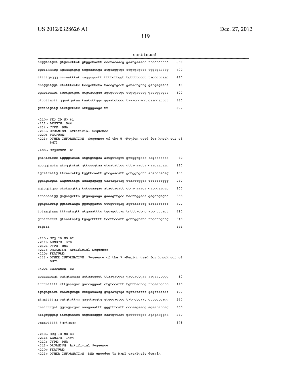 METHOD FOR INCREASING N-GLYCOSYLATION SITE OCCUPANCY ON THERAPEUTIC     GLYCOPROTEINS PRODUCED IN PICHIA PASTORIS - diagram, schematic, and image 165