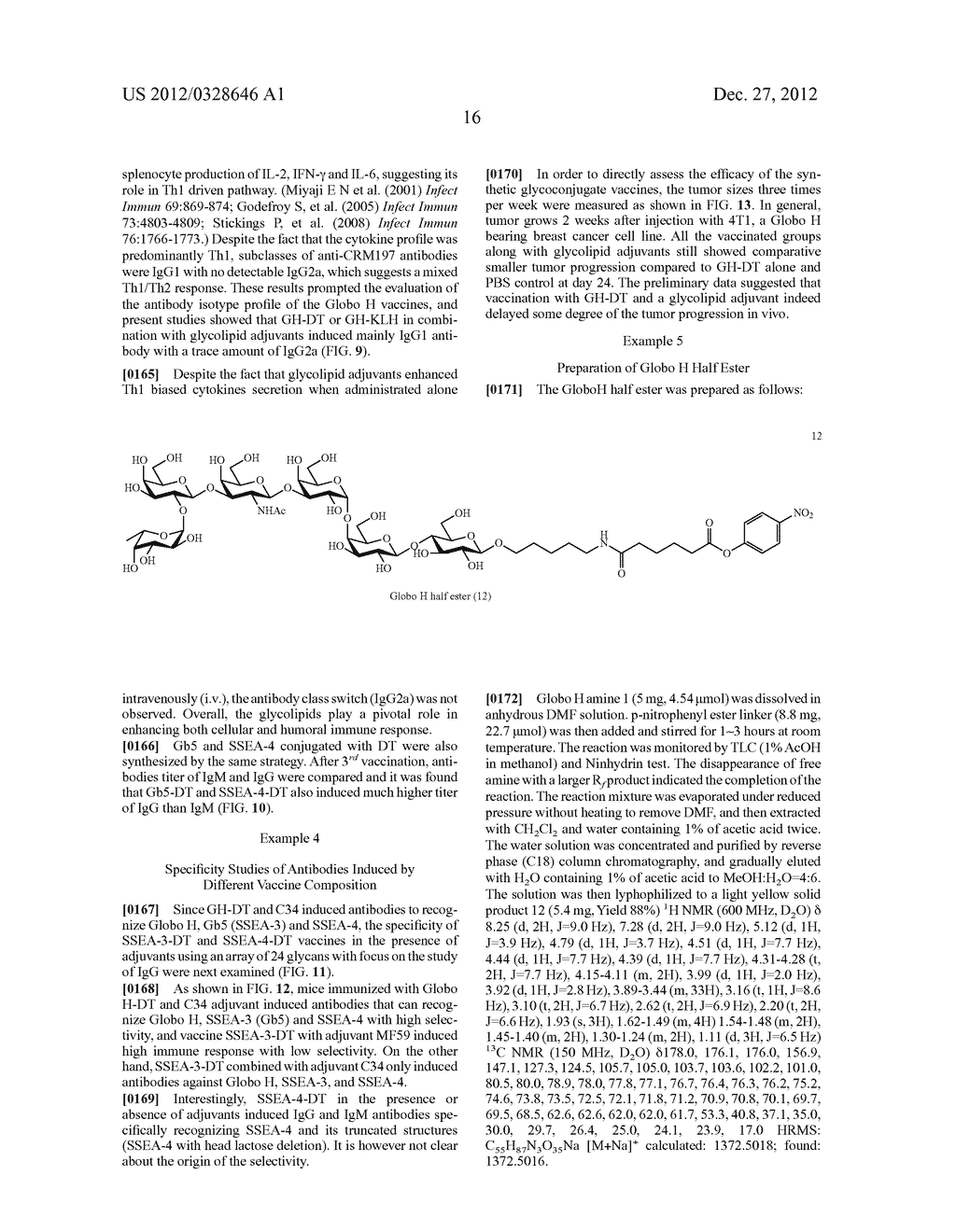 Globo H and Related Anti-Cancer Vaccines with Novel Glycolipid Adjuvants - diagram, schematic, and image 35