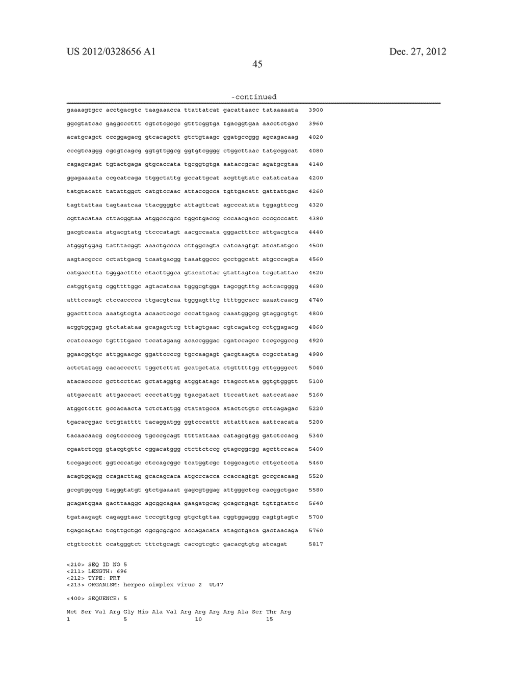 COMPOSITIONS AND METHODS FOR VACCINATING AGAINST HSV-2 - diagram, schematic, and image 104