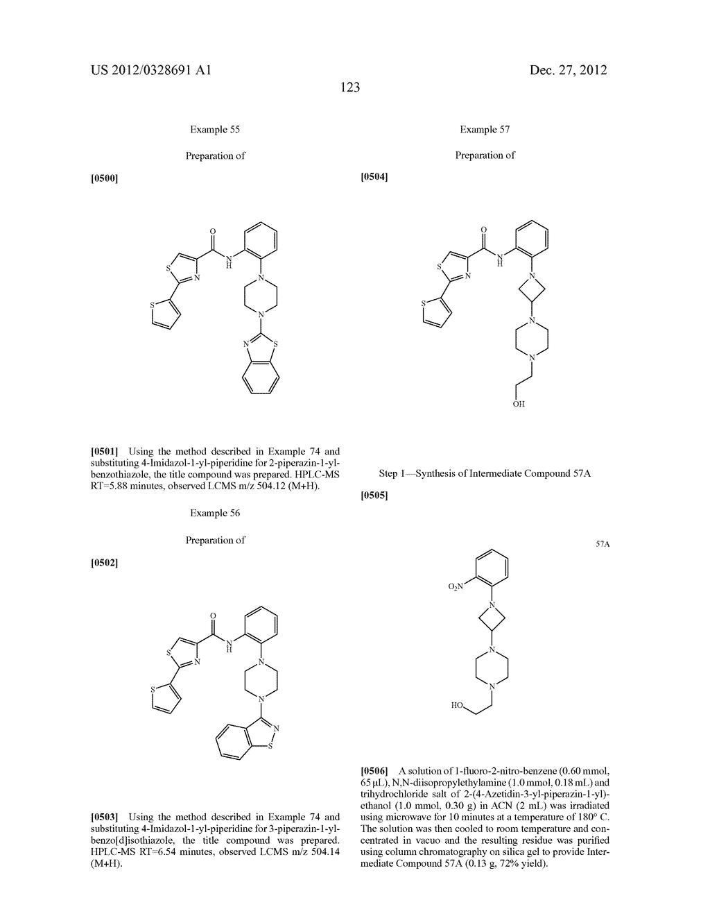 ANILINOPIPERAZINE DERIVATIVES AND METHODS OF USE THEREOF - diagram, schematic, and image 124