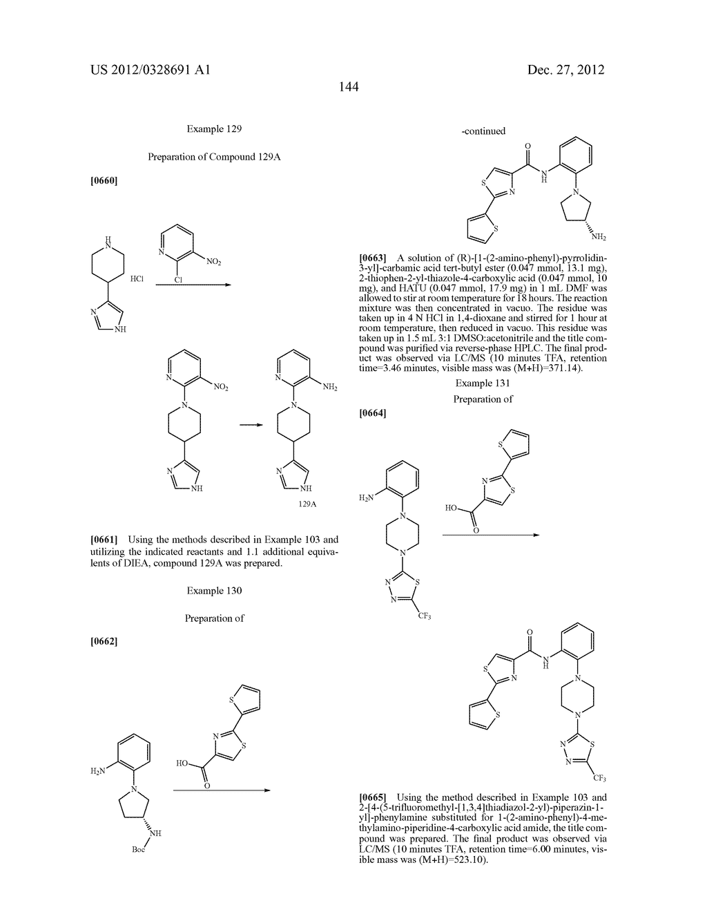 ANILINOPIPERAZINE DERIVATIVES AND METHODS OF USE THEREOF - diagram, schematic, and image 145