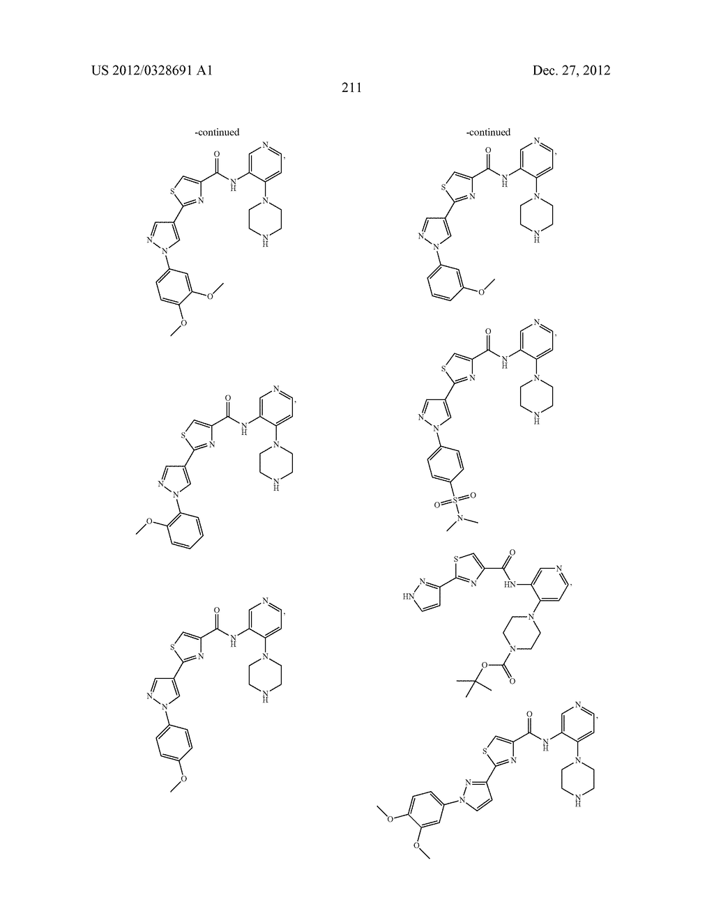 ANILINOPIPERAZINE DERIVATIVES AND METHODS OF USE THEREOF - diagram, schematic, and image 212