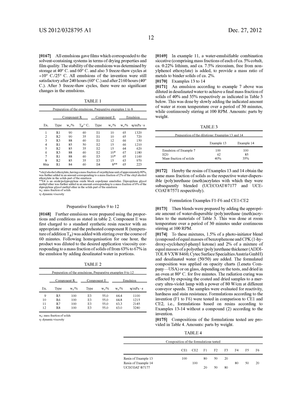 RADIATION CURABLE AQUEOUS COATING COMPOSITIONS - diagram, schematic, and image 13