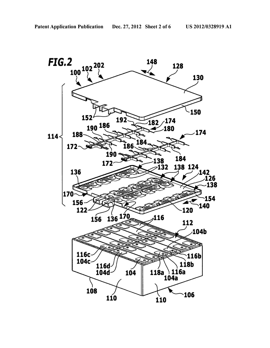 Conduit system for connecting a plurality of voltage tapping points and/or     temperature measuring points of an electro-chemical device to a     monitoring unit - diagram, schematic, and image 03