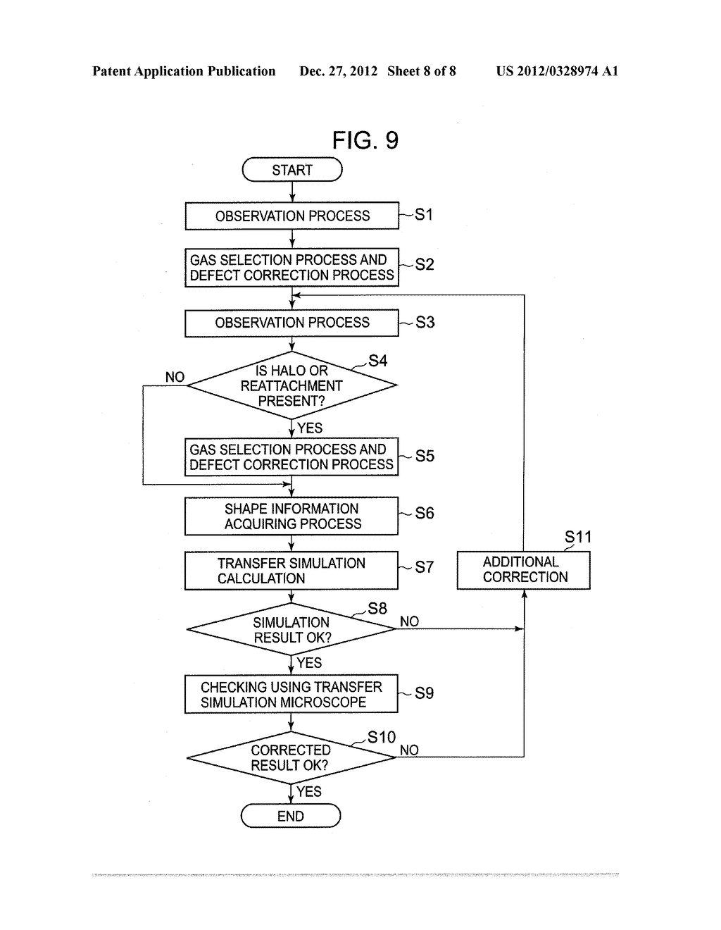 PHOTOMASK DEFECT CORRECTING METHOD AND DEVICE - diagram, schematic, and image 09