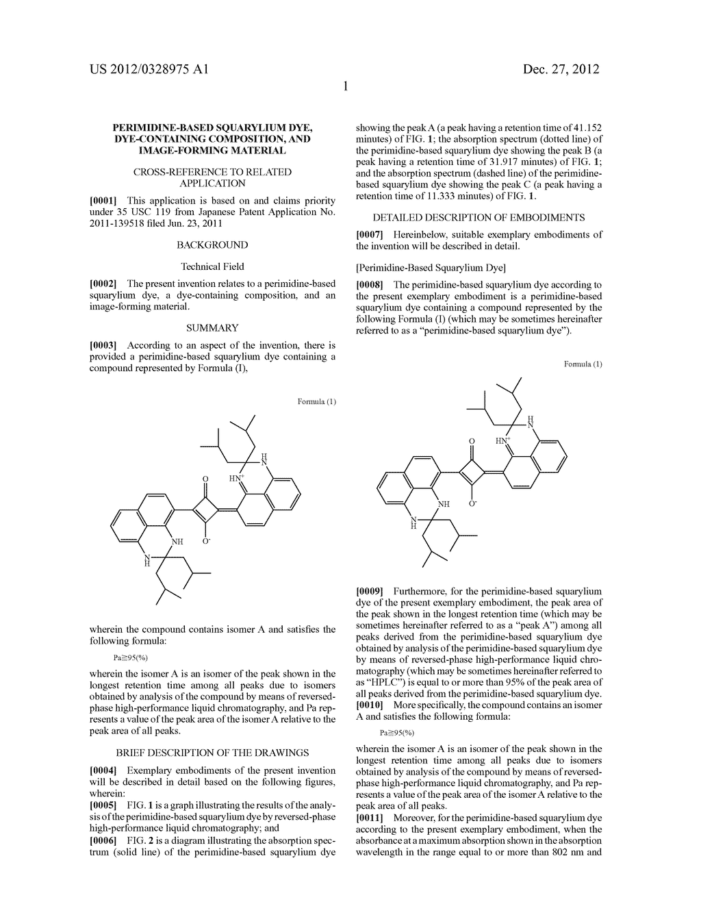 PERIMIDINE-BASED SQUARYLIUM DYE, DYE-CONTAINING COMPOSITION, AND     IMAGE-FORMING MATERIAL - diagram, schematic, and image 04