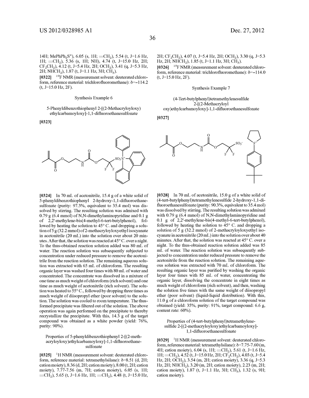 Fluorine-Containing Sulfonate Resin, Fluorine-Containing     N-Sulfonyloxyimide Resin, Resist Composition and Pattern Formation Method - diagram, schematic, and image 37