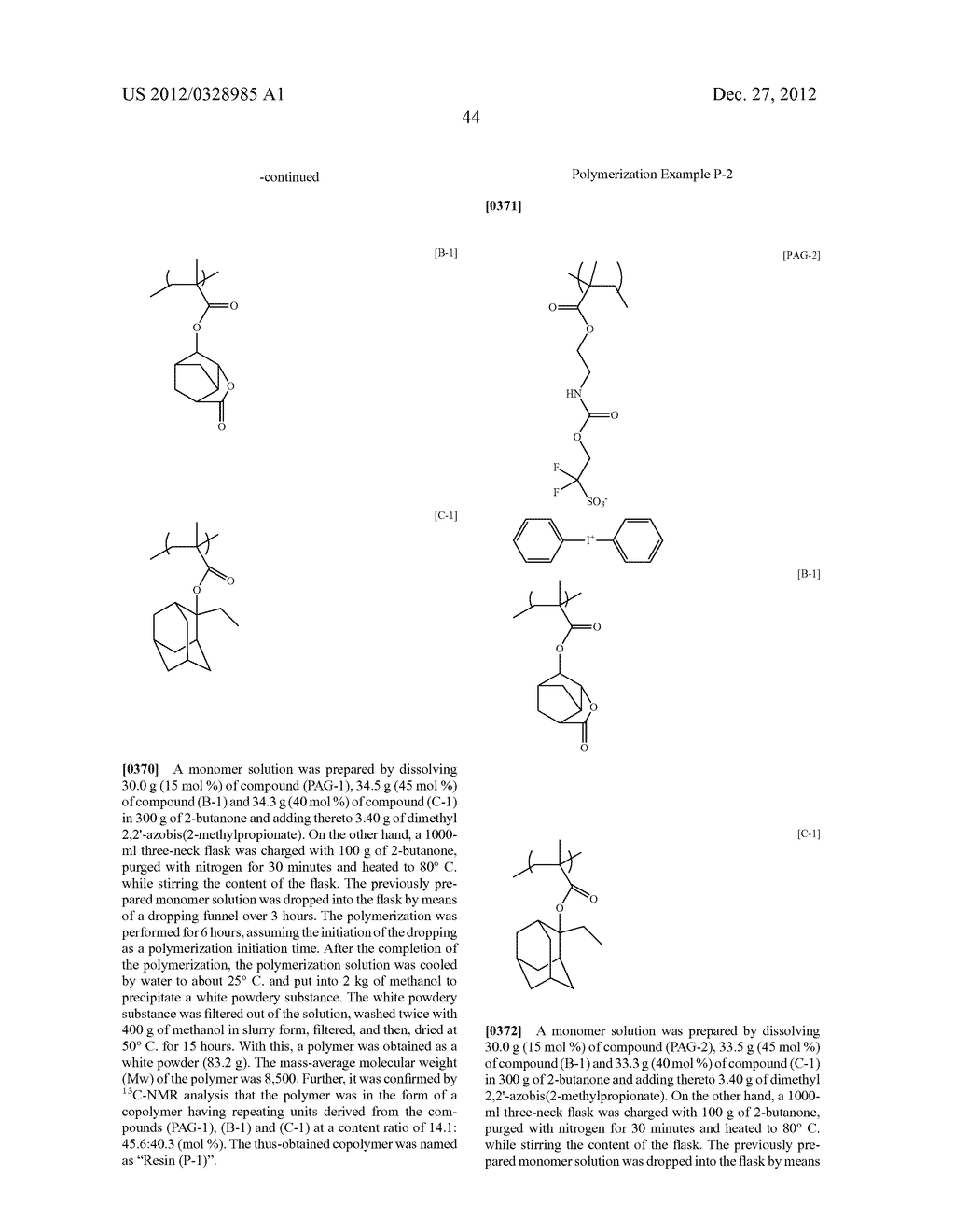 Fluorine-Containing Sulfonate Resin, Fluorine-Containing     N-Sulfonyloxyimide Resin, Resist Composition and Pattern Formation Method - diagram, schematic, and image 45