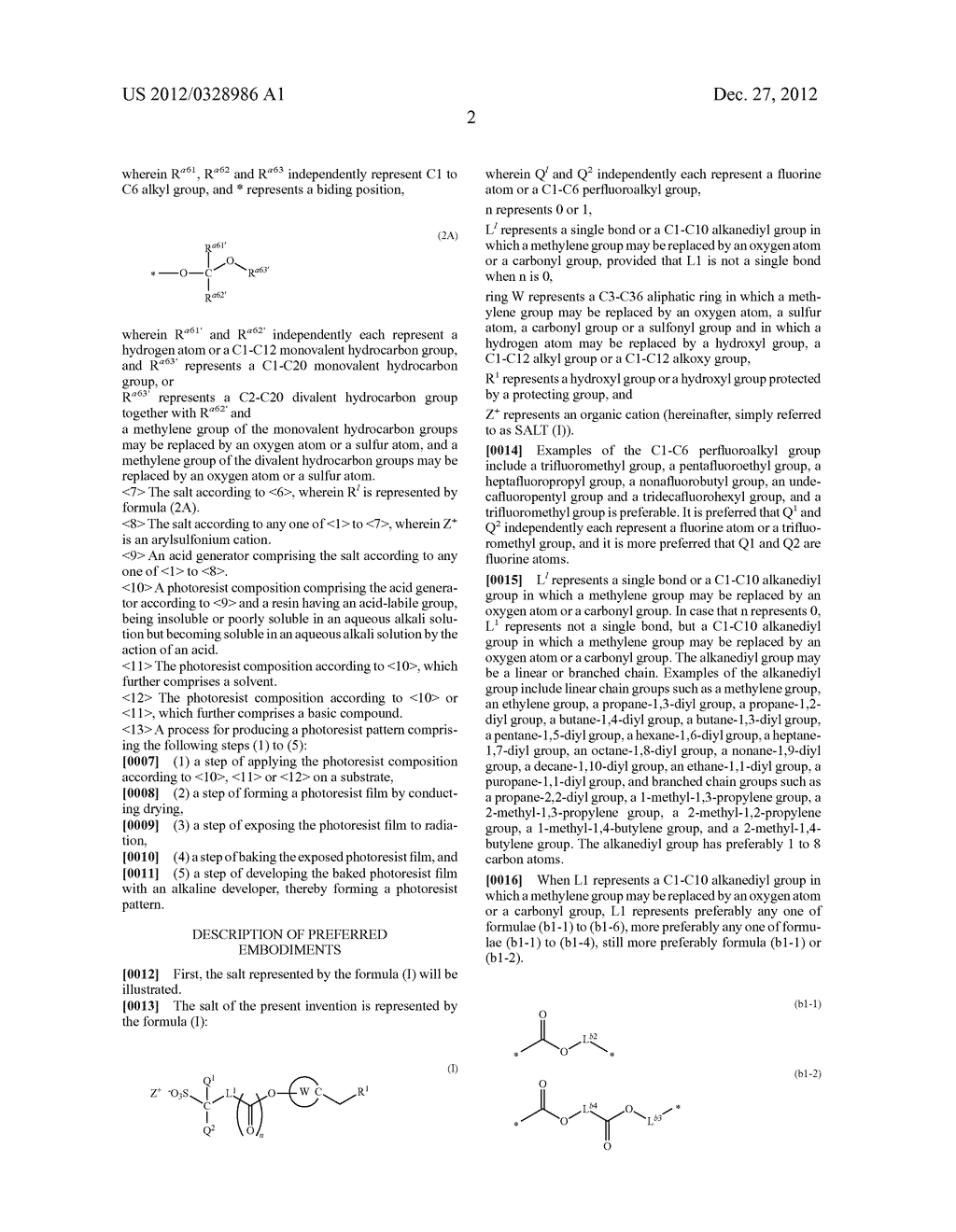 SALT, PHOTORESIST COMPOSITION, AND METHOD FOR PRODUCING PHOTORESIST     PATTERN - diagram, schematic, and image 03