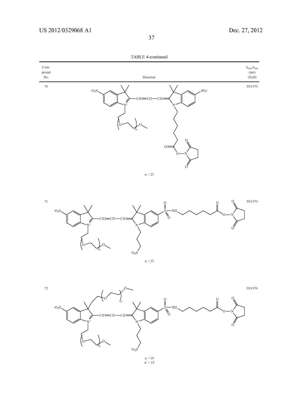 FLUORESCENT DYES, FLUORESCENT DYE KITS, AND METHODS OF PREPARING LABELED     MOLECULES - diagram, schematic, and image 46