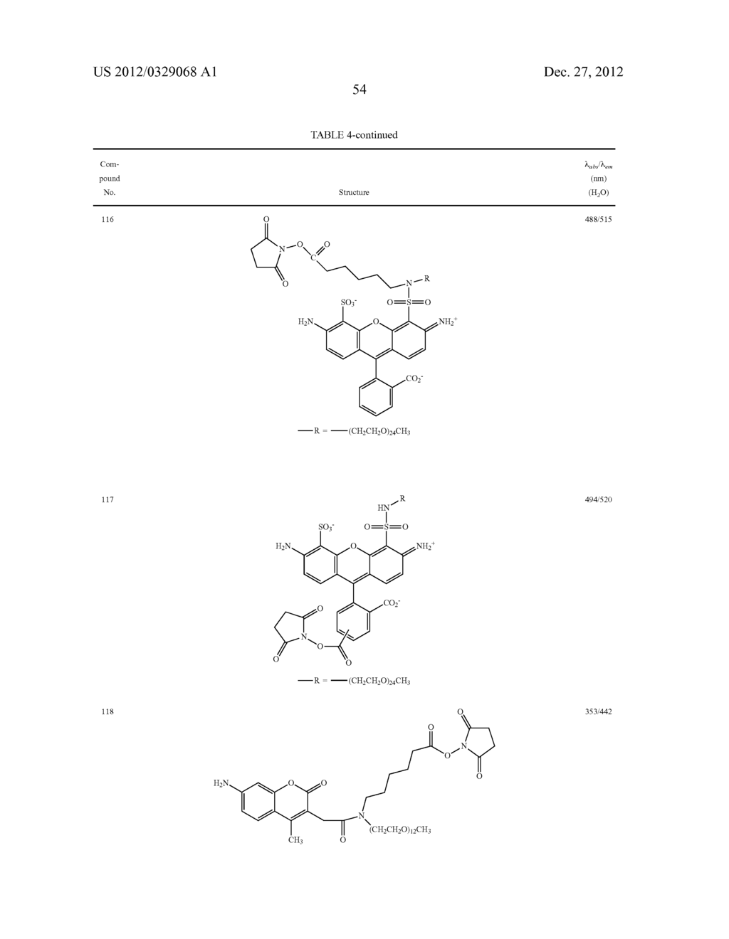 FLUORESCENT DYES, FLUORESCENT DYE KITS, AND METHODS OF PREPARING LABELED     MOLECULES - diagram, schematic, and image 63