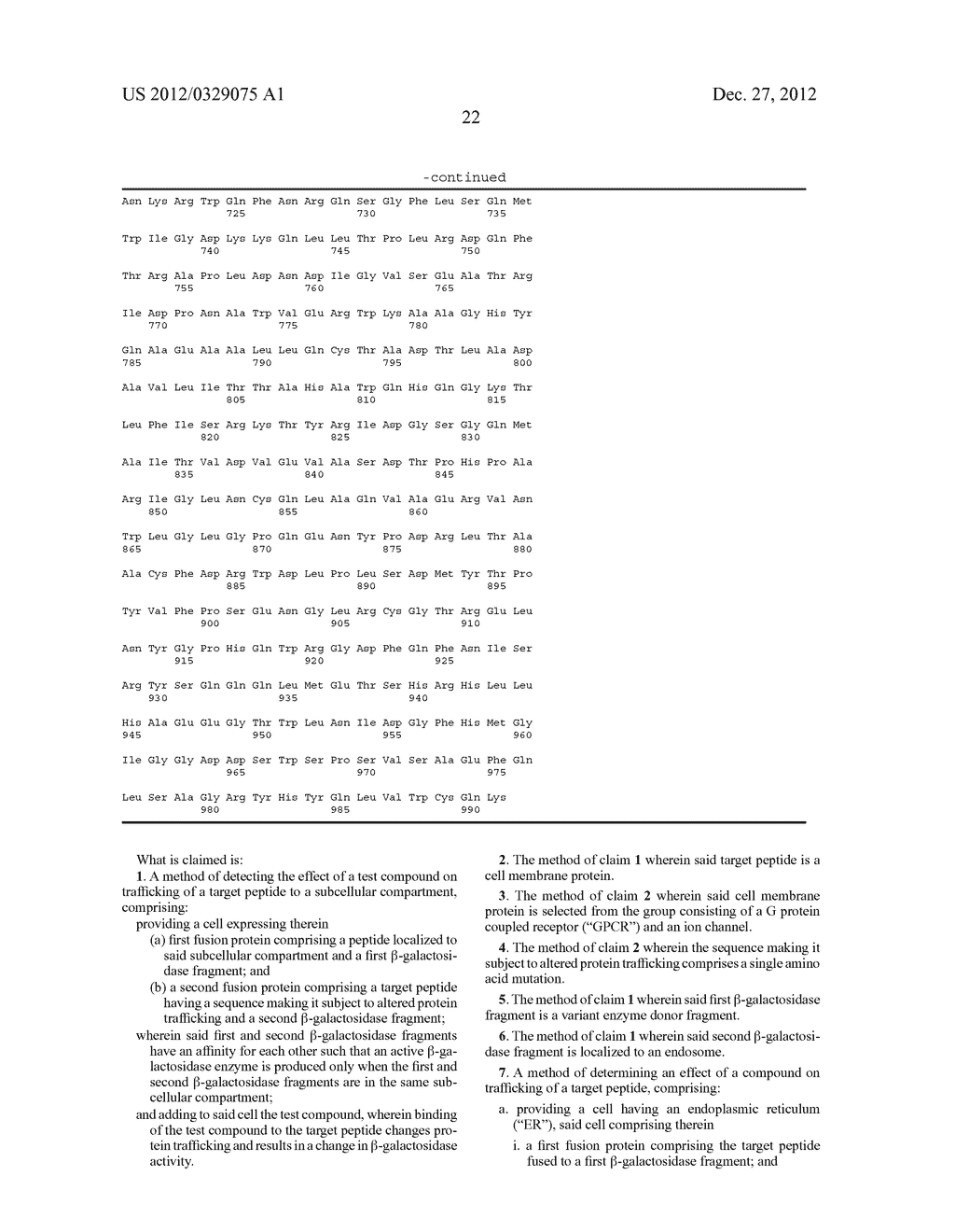 MONITORING PROTEIN TRAFFICKING USING BETA-GALACTOSIDASE REPORTER FRAGMENT     COMPLEMENTATON - diagram, schematic, and image 29