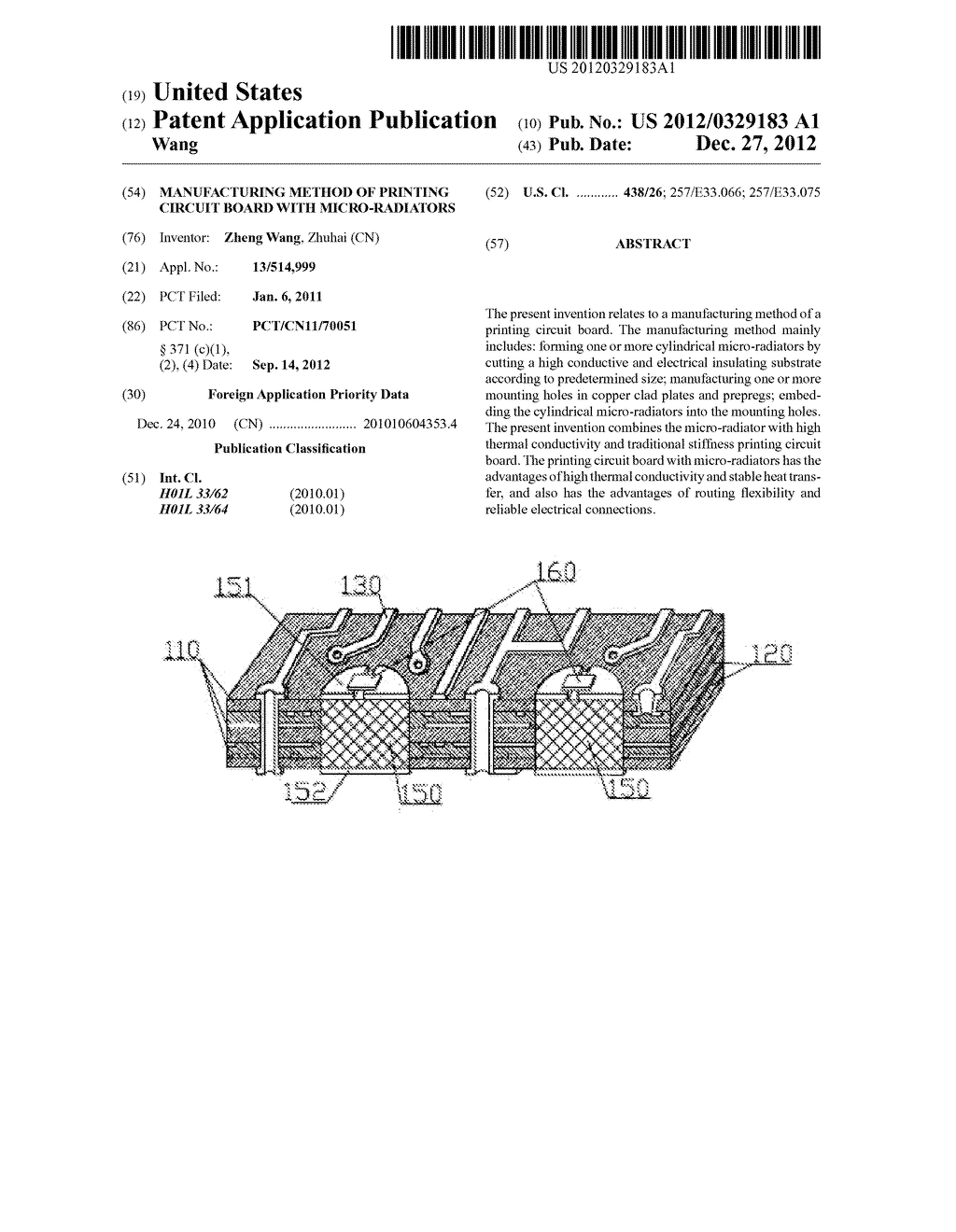 MANUFACTURING METHOD OF PRINTING CIRCUIT BOARD WITH MICRO-RADIATORS - diagram, schematic, and image 01