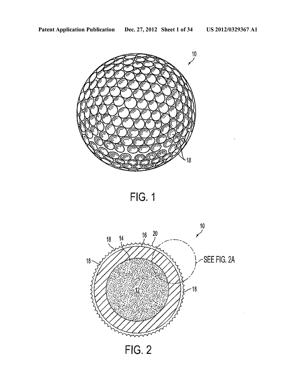 Golf Ball Having An Aerodynamic Coating Including Micro Surface Roughness - diagram, schematic, and image 02