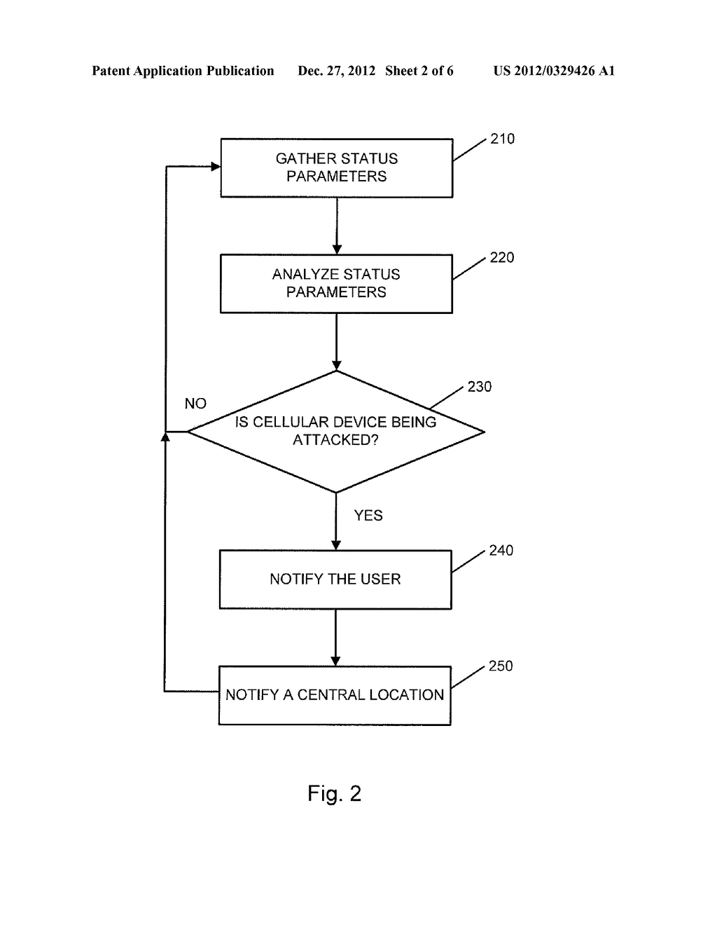 SYSTEM AND METHOD FOR MONITORING THE SECURITY OF CELLULAR DEVICE     COMMUNICATION - diagram, schematic, and image 03