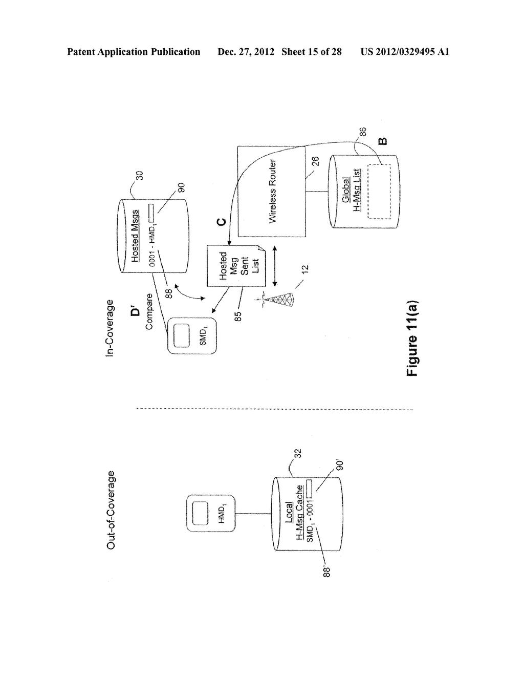 System and Method for Enabling Messages to be Sent While a Mobile Device     is Out-of-Coverage - diagram, schematic, and image 16