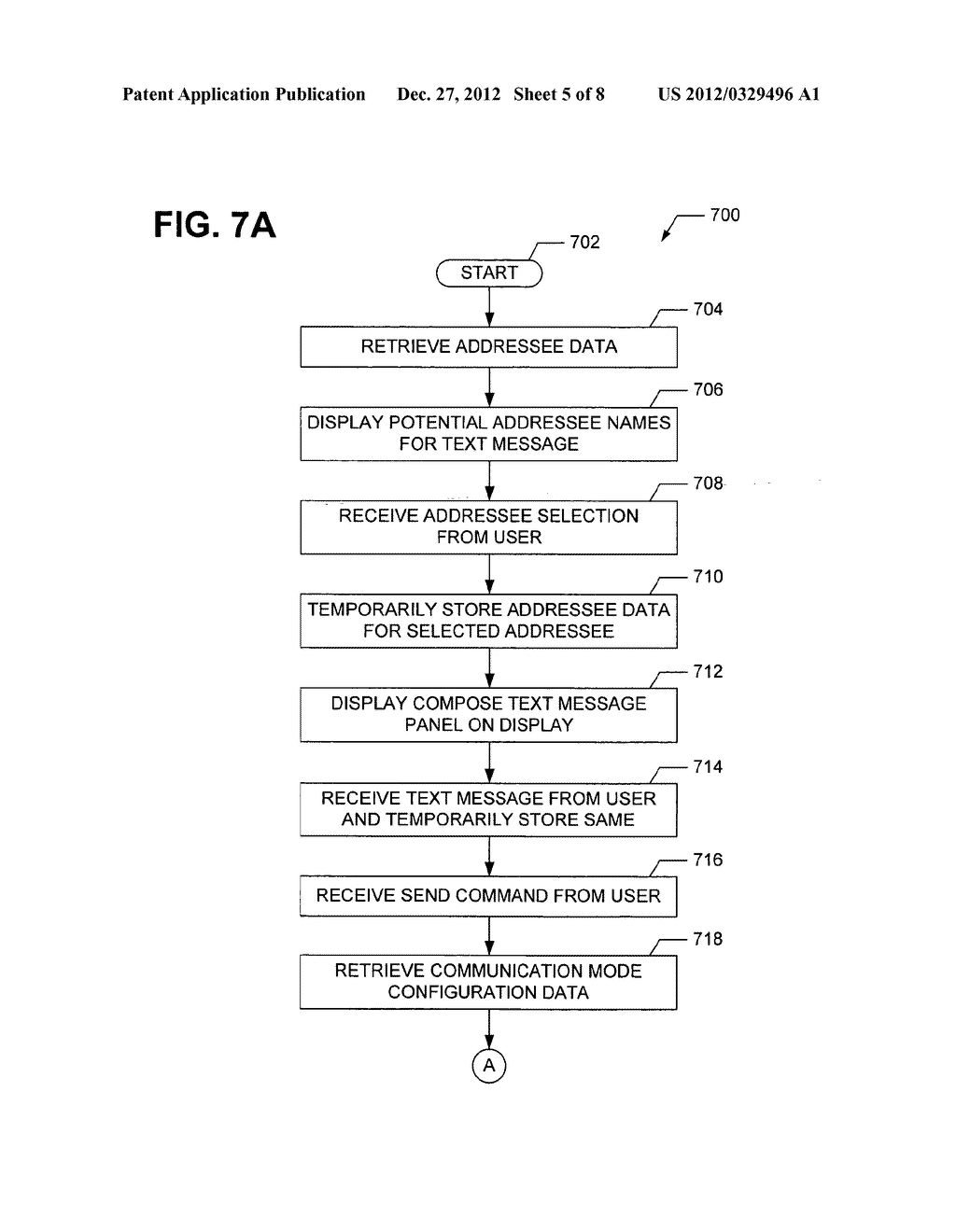 Apparatus and Methods for Communicating Text Messages Using Multiple     Communication Modes - diagram, schematic, and image 06