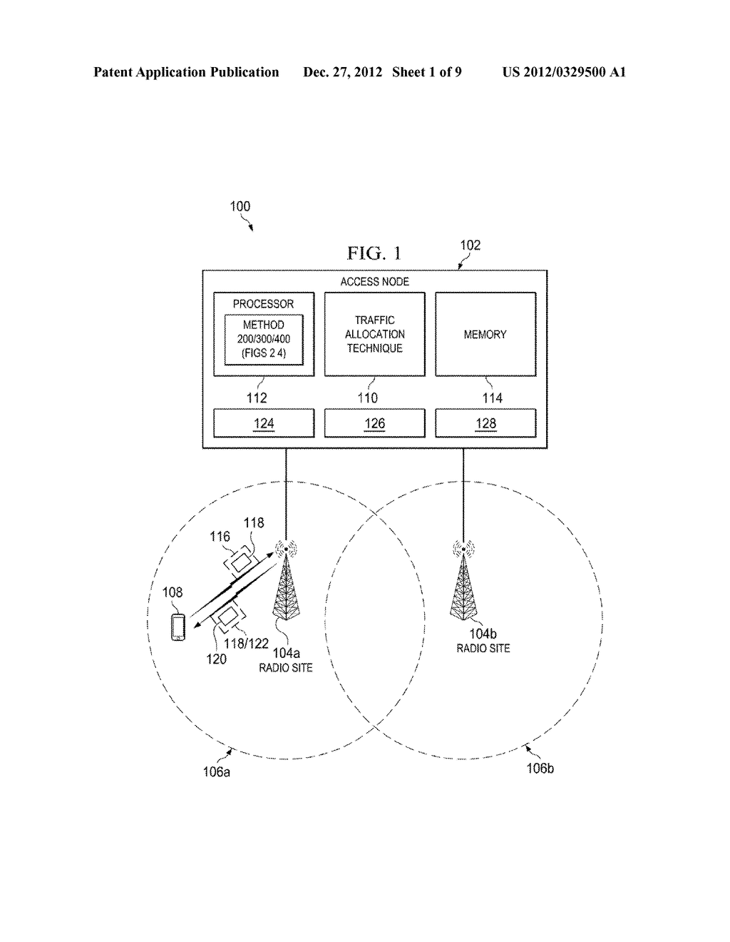 WIRELESS TELECOMMUNICATON SYSTEM, ACCESS NODE AND METHOD FOR IMPROVING A     SUCCESS RATE OF A CONNECTION SETUP FOR AN ACCESS TERMINAL - diagram, schematic, and image 02