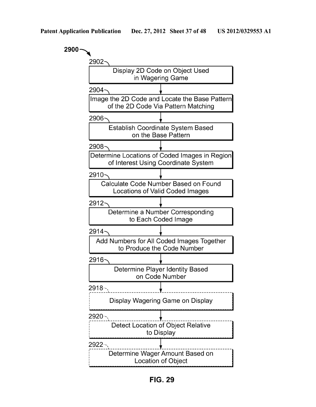 Methods of Receiving Electronic Wagers in a Wagering Game Via a Handheld     Electronic Wager Input Device - diagram, schematic, and image 38