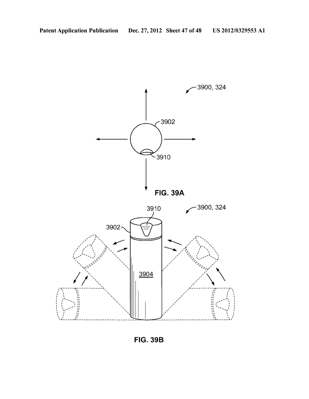 Methods of Receiving Electronic Wagers in a Wagering Game Via a Handheld     Electronic Wager Input Device - diagram, schematic, and image 48