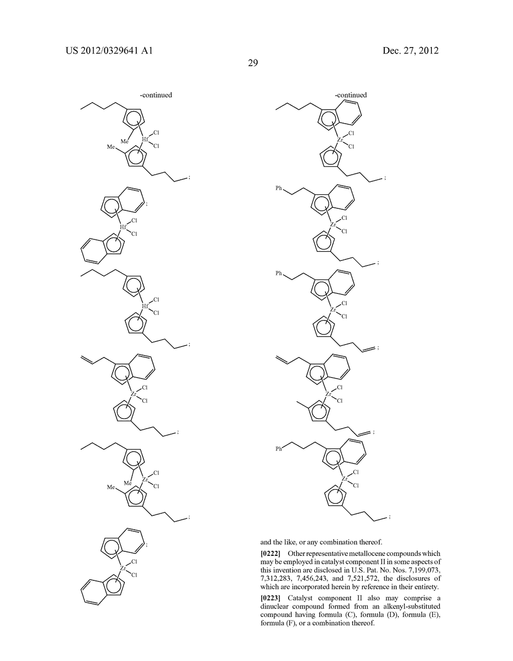 CATALYSTS FOR PRODUCING BROAD MOLECULAR WEIGHT DISTRIBUTION POLYOLEFINS IN     THE ABSENCE OF ADDED HYDROGEN - diagram, schematic, and image 39