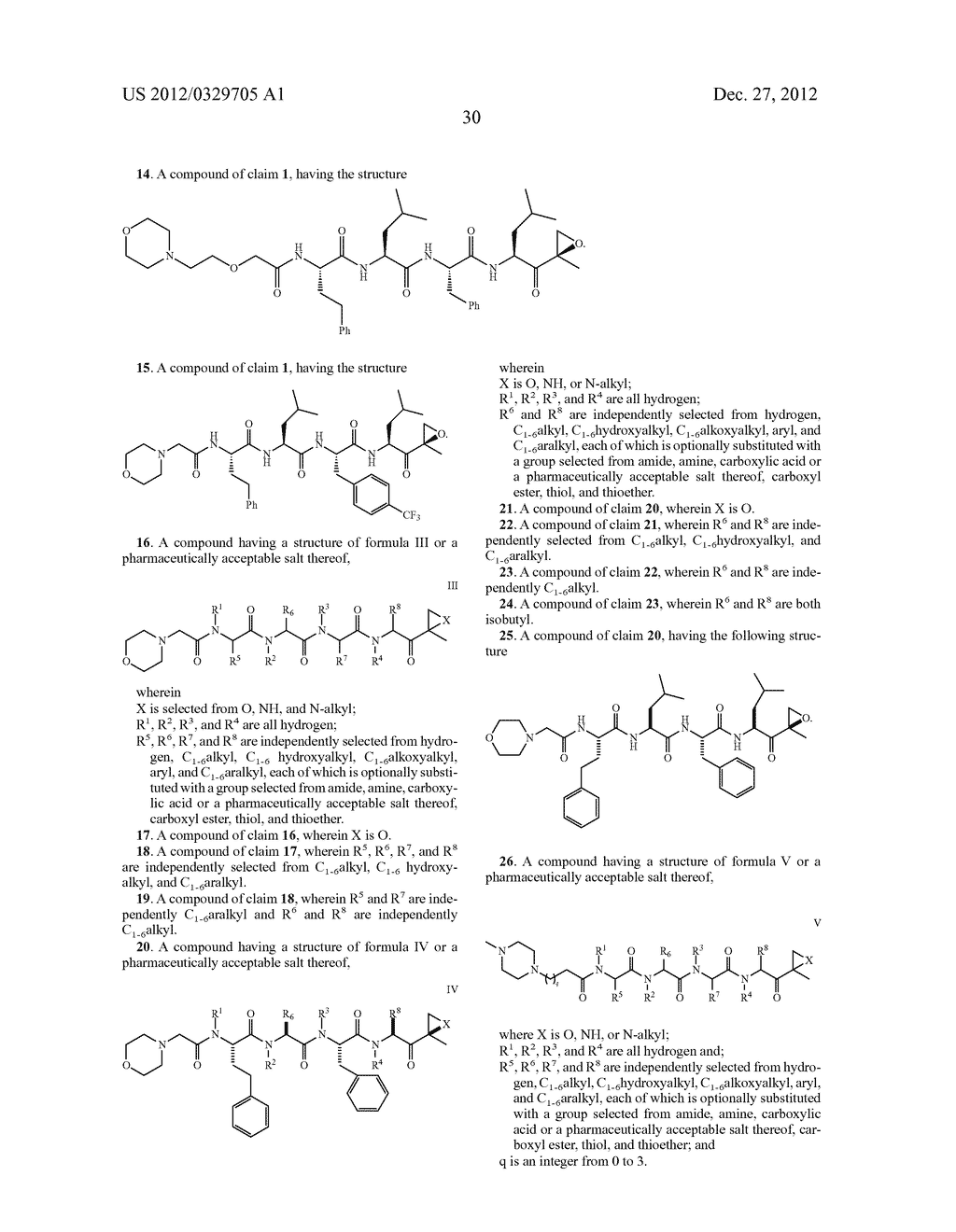 COMPOUNDS FOR PROTEASOME ENZYME INHIBITION - diagram, schematic, and image 31