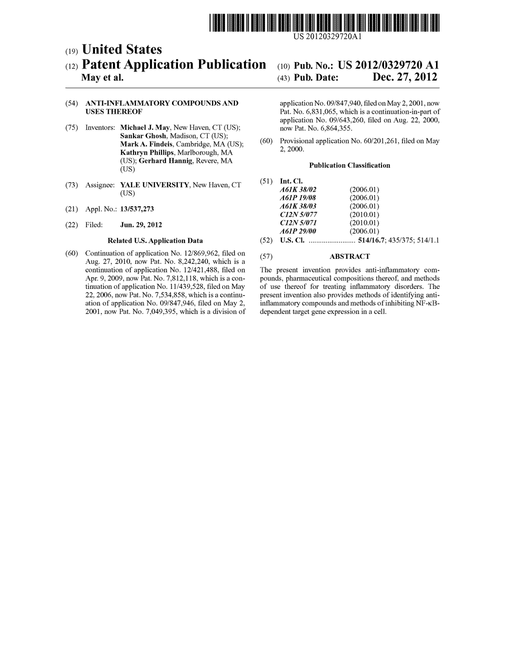 ANTI-INFLAMMATORY COMPOUNDS AND USES THEREOF - diagram, schematic, and image 01