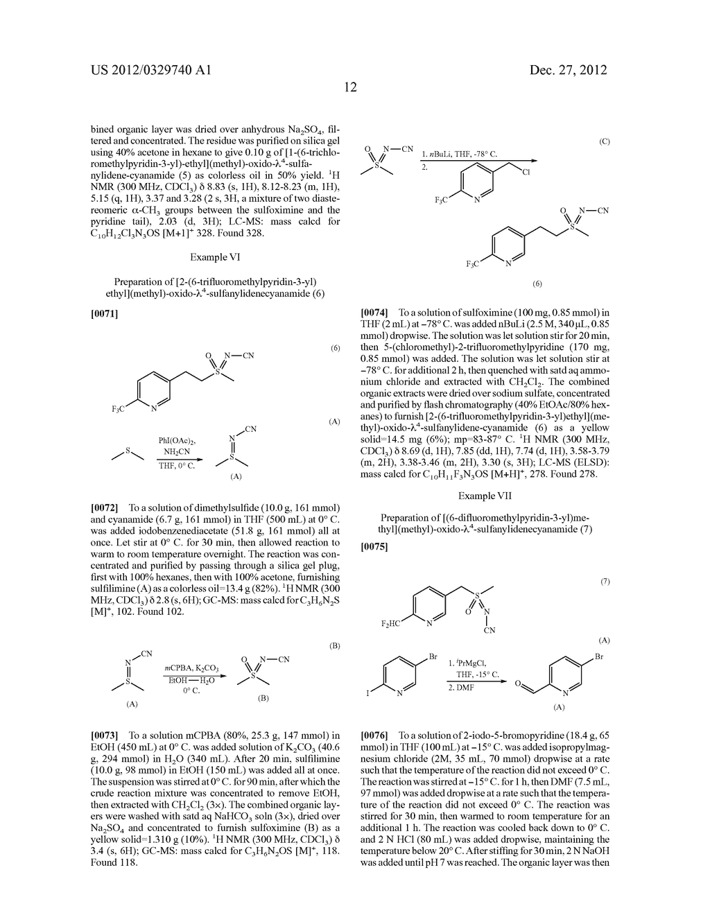 INSECTICIDAL N-SUBSTITUTED (6-HALOOALKYLPYRIDIN-3-YL)-ALKYL SULFOXIMINES - diagram, schematic, and image 13