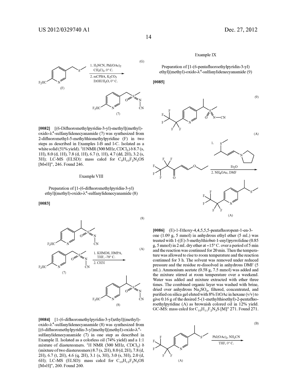 INSECTICIDAL N-SUBSTITUTED (6-HALOOALKYLPYRIDIN-3-YL)-ALKYL SULFOXIMINES - diagram, schematic, and image 15