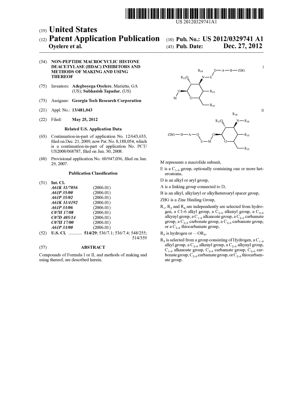 NON-PEPTIDE MACROCYCLIC HISTONE DEACETYLASE (HDAC) INHIBITORS AND METHODS     OF MAKING AND USING THEREOF - diagram, schematic, and image 01