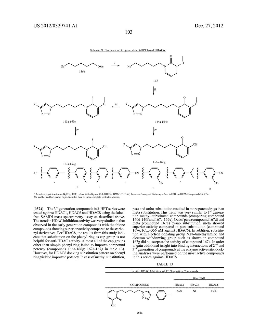 NON-PEPTIDE MACROCYCLIC HISTONE DEACETYLASE (HDAC) INHIBITORS AND METHODS     OF MAKING AND USING THEREOF - diagram, schematic, and image 104