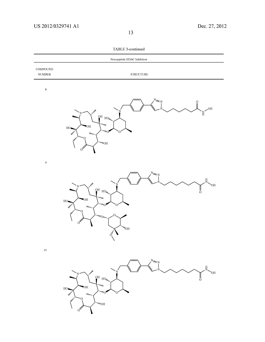 NON-PEPTIDE MACROCYCLIC HISTONE DEACETYLASE (HDAC) INHIBITORS AND METHODS     OF MAKING AND USING THEREOF - diagram, schematic, and image 14