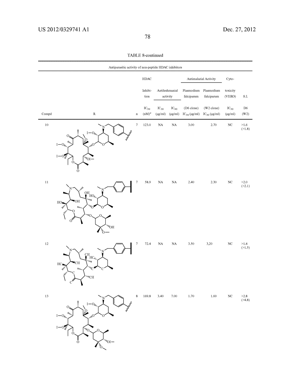 NON-PEPTIDE MACROCYCLIC HISTONE DEACETYLASE (HDAC) INHIBITORS AND METHODS     OF MAKING AND USING THEREOF - diagram, schematic, and image 79