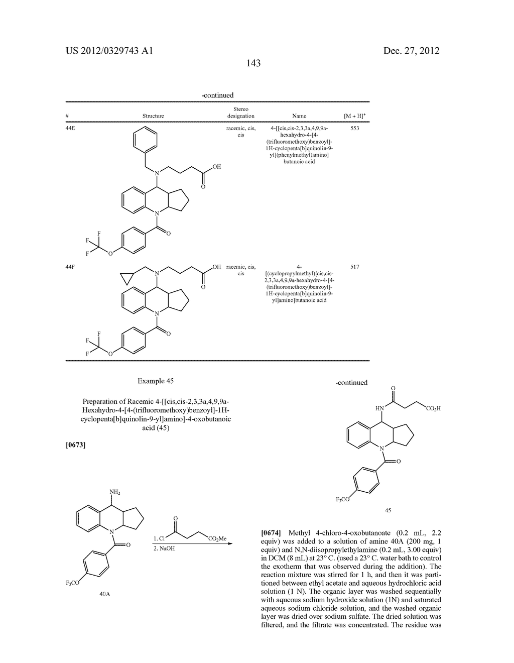 CYCLOALKYL-FUSED TETRAHYDROQUINOLINES AS CRTH2 RECEPTOR MODULATORS - diagram, schematic, and image 145