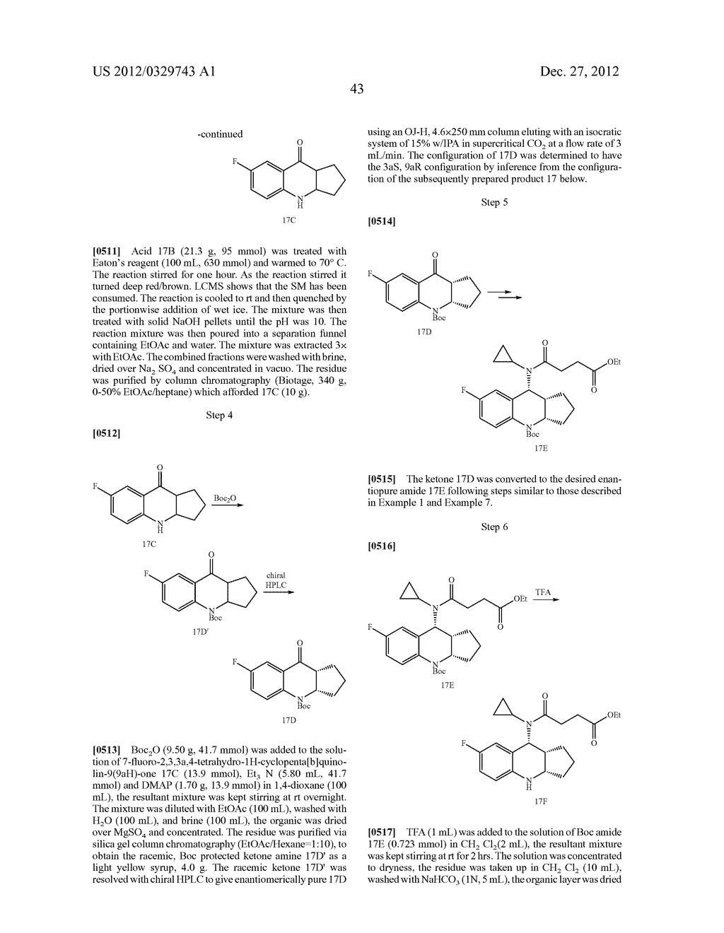 CYCLOALKYL-FUSED TETRAHYDROQUINOLINES AS CRTH2 RECEPTOR MODULATORS - diagram, schematic, and image 45