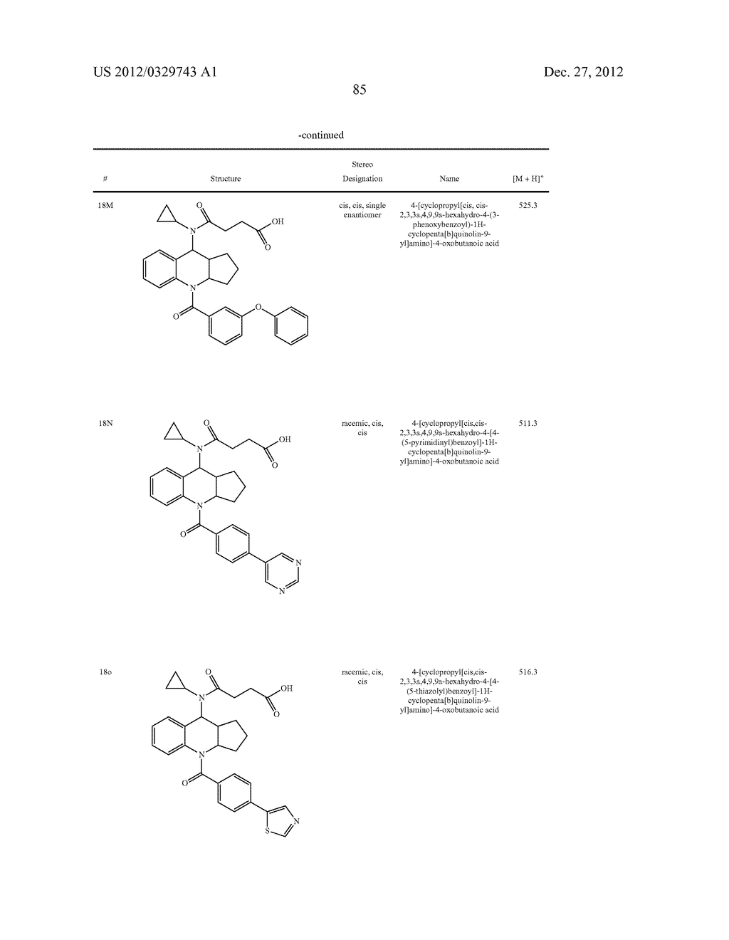 CYCLOALKYL-FUSED TETRAHYDROQUINOLINES AS CRTH2 RECEPTOR MODULATORS - diagram, schematic, and image 87