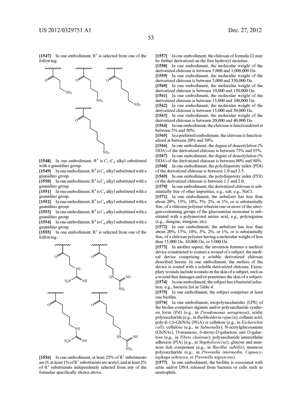 METHODS AND COMPOSITIONS FOR DISRUPTING BIOFILM UTILIZING     CHITOSAN-DERIVATIVE COMPOUNDS - diagram, schematic, and image 88