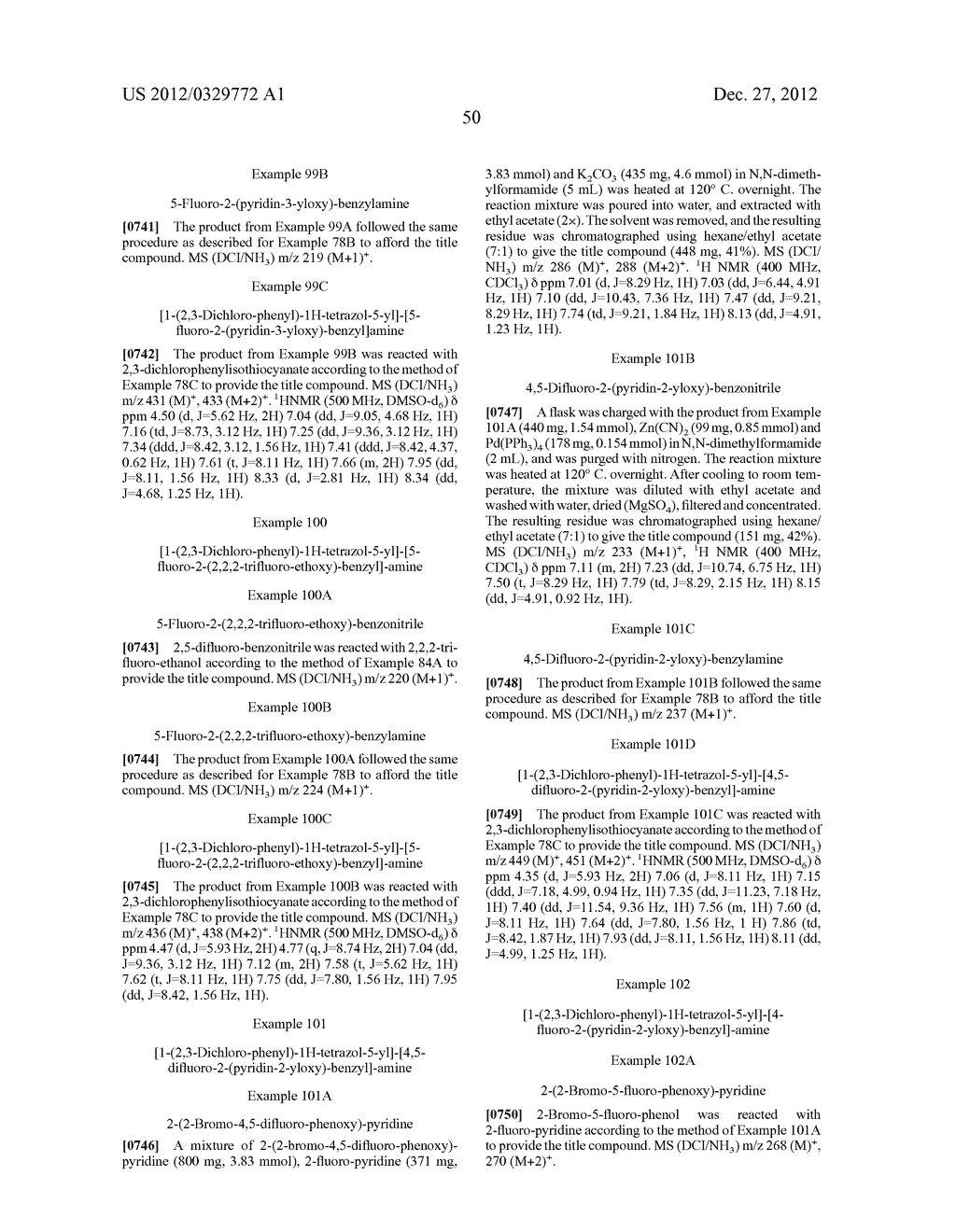 AMINO-TETRAZOLES ANALOGUES AND METHODS OF USE - diagram, schematic, and image 51