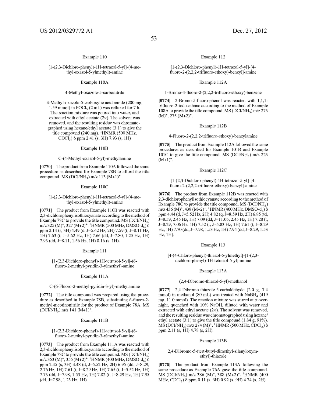 AMINO-TETRAZOLES ANALOGUES AND METHODS OF USE - diagram, schematic, and image 54