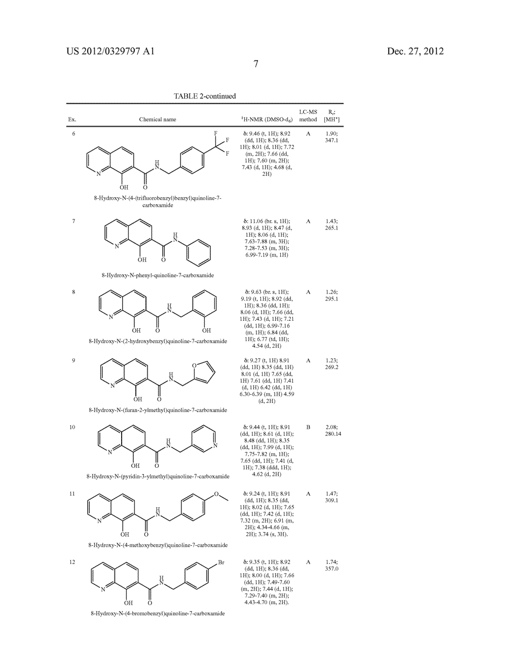 SECONDARY 8-HYDROXYQUINOLINE-7-CARBOXAMIDE DERIVATIVES FOR USE AS     ANTIFUNGAL AGENTS - diagram, schematic, and image 11