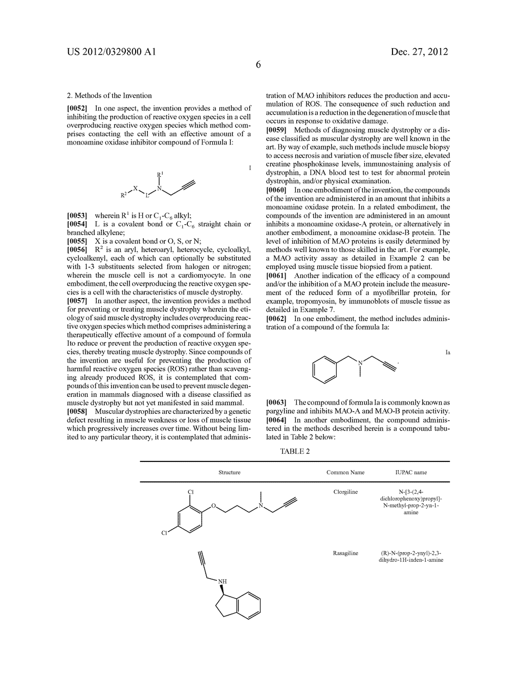 TREATMENT OF MUSCULAR DYSTROPHIES AND ASSOCIATED CONDITIONS BY     ADMINISTRATION OF MONOAMINE OXIDASE INHIBITORS - diagram, schematic, and image 14