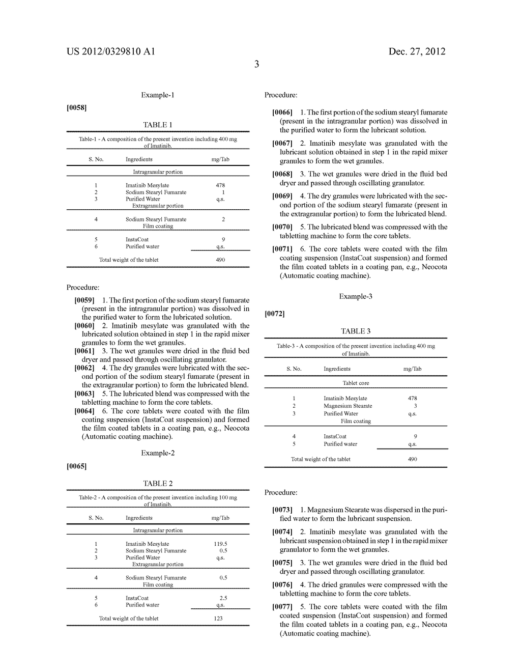 IMATINIB MESYLATE ORAL PHARMACEUTICAL COMPOSITION AND PROCESS FOR     PREPARATION THEREOF - diagram, schematic, and image 04