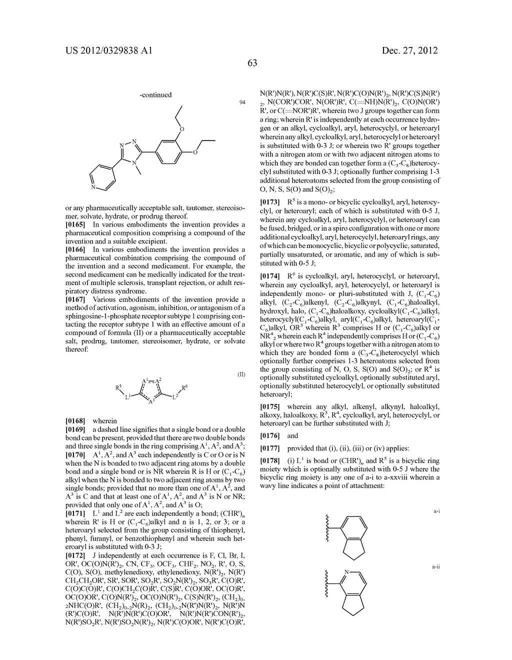 NOVEL MODULATORS OF SPHINGOSINE PHOSPHATE RECEPTORS - diagram, schematic, and image 72