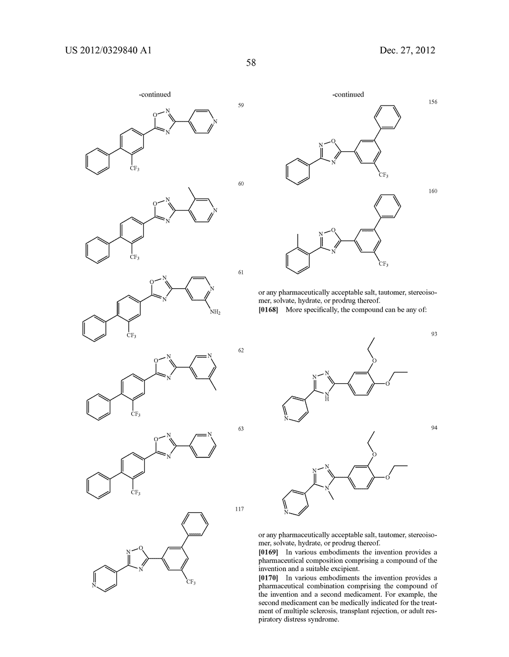 NOVEL MODULATORS OF SPHINGOSINE PHOSPHATE RECEPTORS - diagram, schematic, and image 67