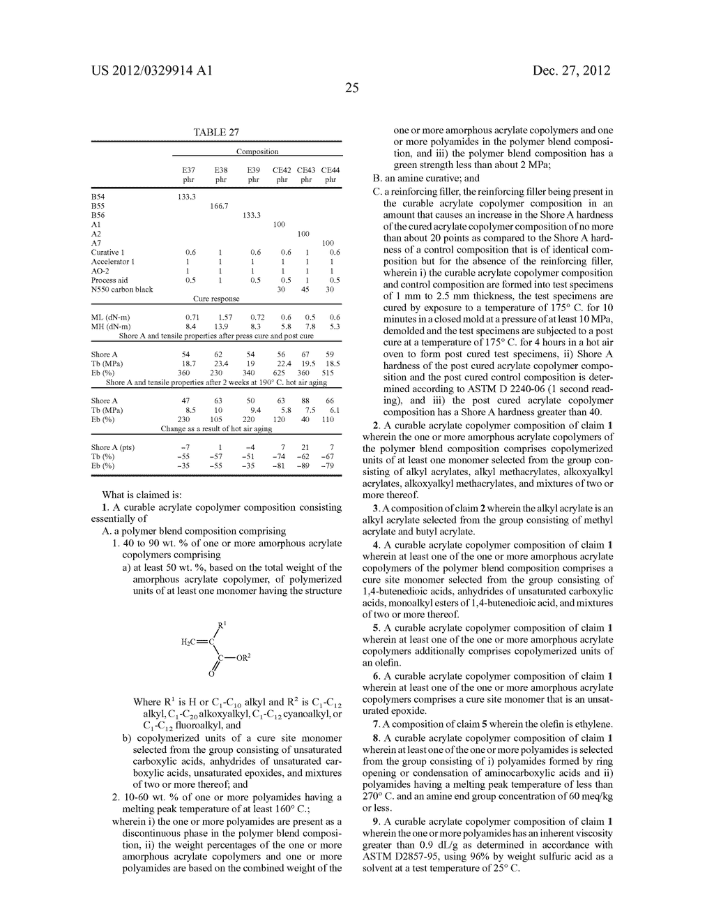 HEAT-STABILIZED ACRYLATE ELASTOMER COMPOSITION AND PROCESS FOR ITS     PRODUCTION - diagram, schematic, and image 26