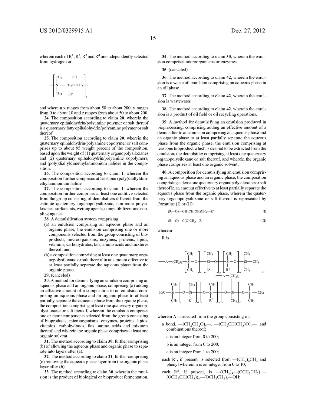 Demulsification Compositions, Systems and Methods for Demulsifying and     Separating Aqueous Emulsions - diagram, schematic, and image 19