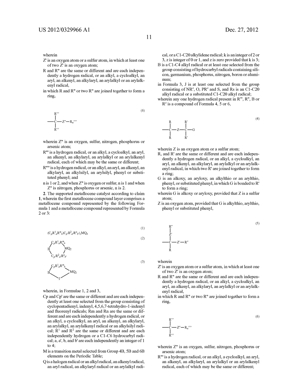 SUPPORTED METALLOCENE CATALYST, METHOD FOR PREPARING THE SAME AND METHOD     FOR PREPARING POLYOLEFIN USING THE SAME - diagram, schematic, and image 12